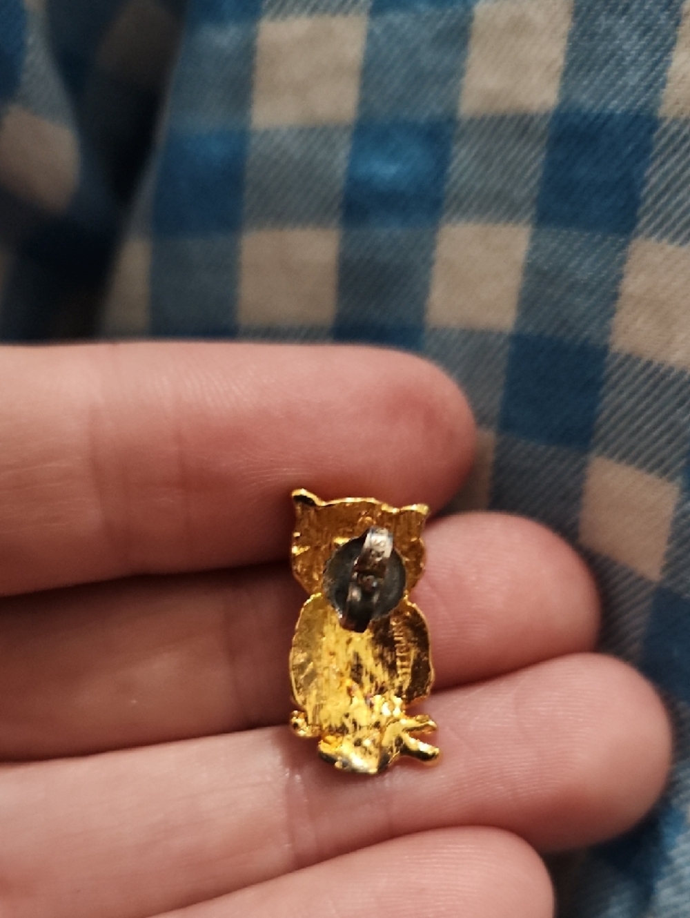 Langers Gold and Silver Tone Owl Earrings - Picture 6 of 10